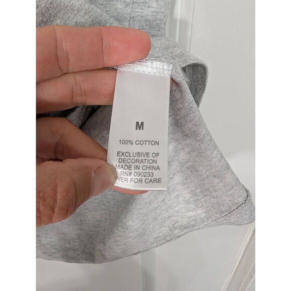 Fear of God Essentials Boxy Logo T-shirt women's medium gray street wear - Picture 5 of 6